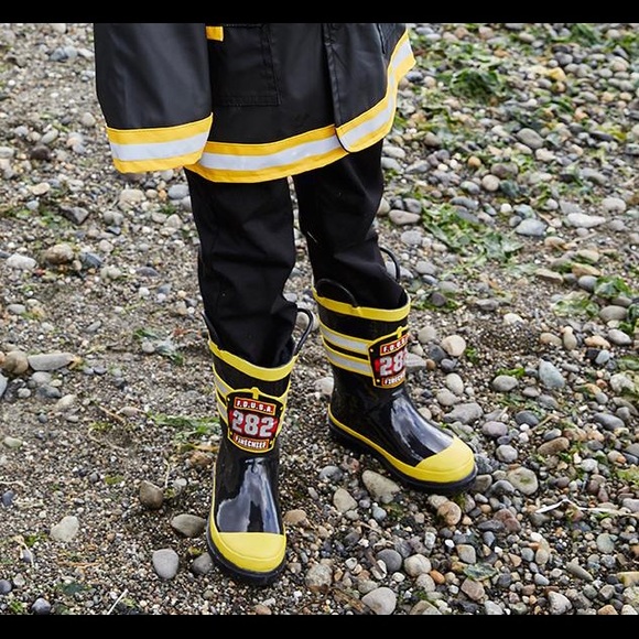 Western Chief KIDS F.D.U.S.A. RAIN BOOTS - BLACK - Picture 3 of 11